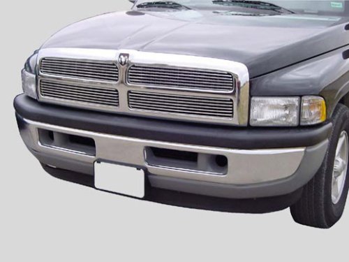 94-01 Dodge Ram (factory lights cut out) Bumper Polished Aluminum Billet Grille