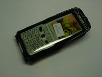 BLACK RUBBER BODYFIT COVER POUCH FOR A SONY ERICSSON K800i MOBILE PHONE WITH FREE POSTAGE