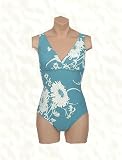 It Figures! Tummy Thinner Collection Vintage Floral Tank Swimsuit RETAIL VALUE $116