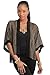 2LUV Women's Draped Open Front Cocoon Kimono Cardigan