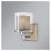 Murray Feiss WB1496CH, Belleaire Reversible Travertine Glass Wall Sconce Lighting, 1LT, 60w, Chrome