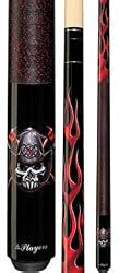 Fireman Skull Black/Red 52" Youth Boys Players Series Two Piece Pool Cue (18oz-21oz)