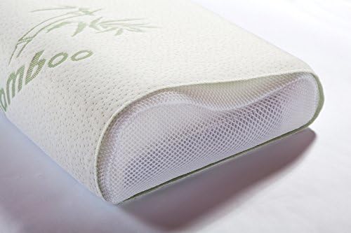 Yimengsi Contour Memory Foam Pillow with Bamboo Fabirc Cover and Lavender sachet
