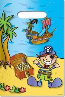 Childrens Toyshop  Toys : Pirate Party Loot Bags ( pack of 8 )