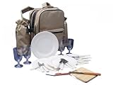 aniba Design Picknickrucksack f�r 4 Personen Komplett-Set ALL IN
