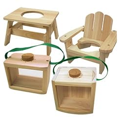 Lohasrus End Table Planter & Chair Planter, Bug Condo & Bird House (13701)
