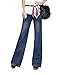 AvaCostume Women's High Waist Barely Bootcut Denim Jeans