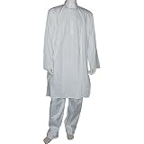 Mens Yoga Clothes Cotton Kurta Pyjama Size M