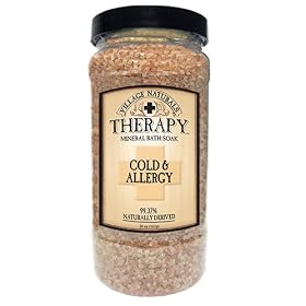 Village Naturals Therapy Cold & Allergy Mineral Bath Soak 20 oz