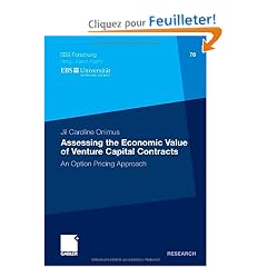 Assessing the Economic Value of Venture Capital Contracts: An Option Pricing Approach