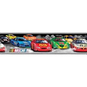 RoomMates RMK1046BCS NASCAR Peel and Stick Border, 5-Yards