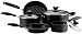 Farberware Superior 12-Piece Cookware Set, Black