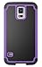 Galaxy S5 Case, E LV Samsung Galaxy S5 Case - Hybrid Dual Layer Armor Defender Full Body Protective Case Cover (Hard Plastic with Soft Silicon) Shock-Absorption / Impact Resistant Bumper for Galaxy S5 / Galaxy SV / Galaxy S V / Galaxy i9600 with 1 Black Stylus, 1 Screen Protector and 1 E LV Microfiber Sticker Digital Cleaner - Purple