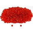 50 Grams Red Evelina Frosted Glass Beads Beading 4.5mm