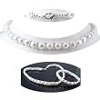 Freshwater Cultured 18 Inches 1-Strand 7mm Round Button Shape Pearl Necklace & 7mm Button White Pearl Bracelet