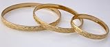 18K Gold Filled Baby/Child/Mother Bangle Bracelet - 3 Styles and Several Sizes to Choose From by 