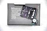 Perry Ellis Deluxe Manicure Groomer Set with Travel Clock