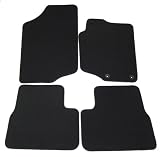 Luxury Car Mats for Peugeot 207 in Graphite Black