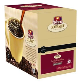 Folgers Gourmet Selections Coffee, Lively Colombian, 24-count K-cups 4 Pack