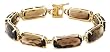 10k Yellow Gold Smoky Quartz Bracelet, 7 1/4"