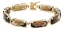 10k Yellow Gold Smoky Quartz Bracelet, 7 1/4"
