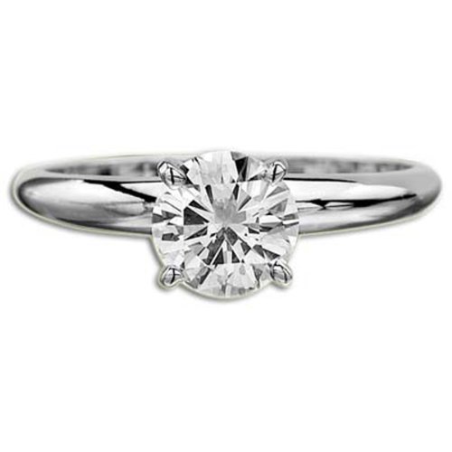 3.00 CT E VS2 ROUND BRILLIANT DIAMOND RING 18K 