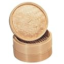 Bamboo Steamer - 150mm 6" (Set 2) - Create steamed oriental foods, create an authentic feel at home!