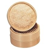 Bamboo Steamer - 150mm 6" (Set 2) - Create steamed oriental foods, create an authentic feel at home!
