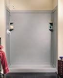 Swanstone 3672-2-AG Soild Surface Bath & Shower Wall Panel, Arctic Granite