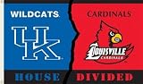 NCAA Kentucky Wildcats vs. Louisville Cardinals Rivalry House Flag with Grommets