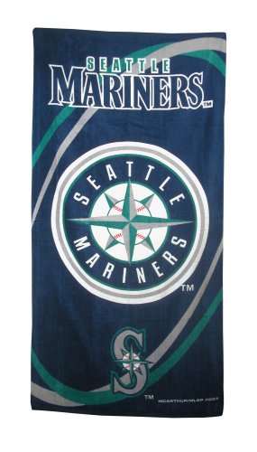 Seattle Mariners Fiber Reactive Pool/Beach/Bath Towel (Team Color)