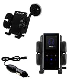 Samsung Yepp K3 Auto Windshield Holder with Car Charger - Uses Gomadic TipExchange