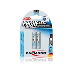 Ansmann 5035332 Micro AAA 800mAh NiMH Akku 2er Set f�r DECT Schnurlostelefone