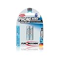 Ansmann 5035332 Micro AAA 800mAh NiMH Akku 2er Set f�r DECT Schnurlostelefone