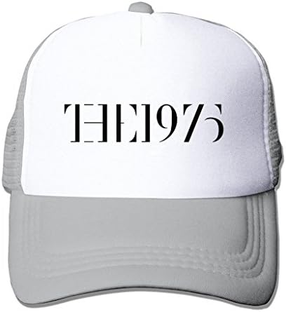 BYPGLT The 1975 Logo Adjustable Printing Mesh Cap Snapback Unisex Custom Hats Gray