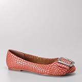 Fossil Women's Maddox Snake Flat Flat,Rose,9 M US
