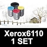 4 Compatible Toner Cartridges 1 Set For Xerox Phaser 6110 Xerox Phaser 6110mfp Xerox Phaser 6110n Xerox Phaser 6110vb Xerox Phaser 6110vn