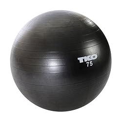 TKO 122FBP-BK 75 cm. Fitness Ball with Pump, Black