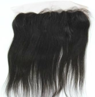10" Brazilian Virgin Hair Silky Straight Lace Closure/top Closure (13"*4") Natural Color 120% Density