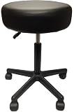Adjustable Rolling Pneumatic Stool for Massage Tables, Examination Tables, Office and Home Use by TheraBuilt