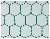 吉田隆 ビニール亀甲金網 緑 #18X26X1200X30m