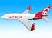 Air Berlin Boeing 737-800 airberlin zum Aufblasen aufblasbare aufblasbarer aufblasbares Flugzeug 32 x 28 cm
