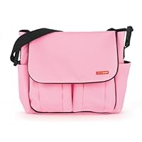 Dash Diaper Bag - BubbleGum with Brown Piping
