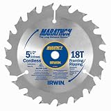 Irwin Tools 14027 5-1/2-Inch by 18 Teeth Cordless Circular Saw Blade with 10mm Arbor