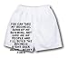 White Boxer Short with You can take my business, burn up my building, but give me my ...