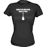 Buy Because I'm The Guitar Player That's Why Women's tee Shirt in 6 Colors Small thru XL by 99 VOLTS