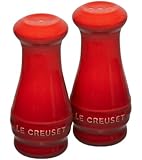 Le Creuset Stoneware Salt and Pepper Shakers, Cherry