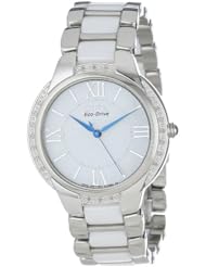 Citizen Womens EM0170-50A  Eco-Drive Ciena Ceramic Diamond Accented Watch