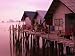 Stilt Houses at Dusk, Ko Panyi, Phang-Nga, Thailand Photographic Poster Print by Dominic Bonuccelli, 24x18