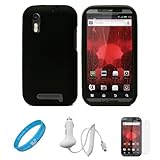Black Silicone Skin for Motorola Droid Bionic XT865 (Verizon Wireless) Smar ....
